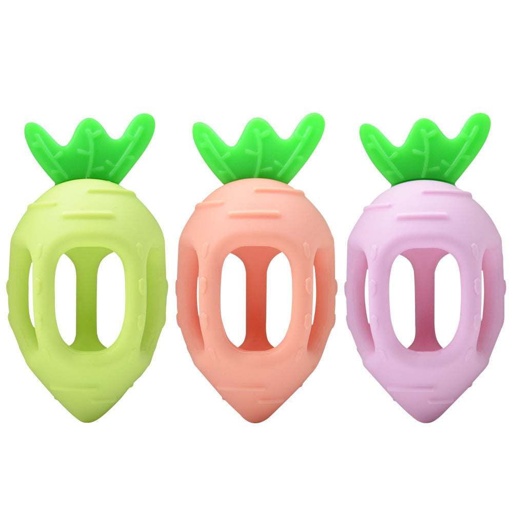 Wholesale 10PCS/PACK Silicone Cute Radish Teether